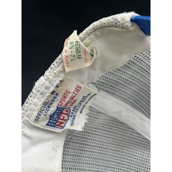 Vintage Dallas Cowboys Hat Cap Snapback White Sports Specialties Patch Rope - Picture 6 of 6